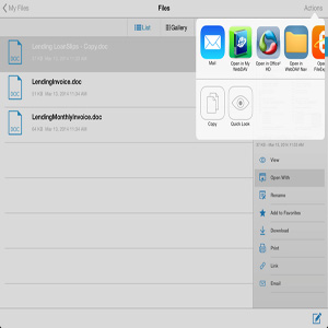 FileCloud on iPhone iPad