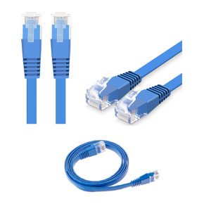 Flat ethernet patch cord