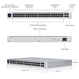 switch unifi standard 16 24 48 poe sfp uplink ports